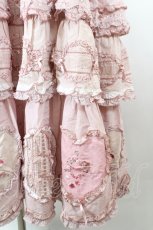 画像2: PINK HOUSE / ローンＸギンガムチェックパッチワークワンピース  ピンク I-26-09-25-078-LO-OP-SA-ZI (2)