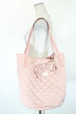 画像1: PINK HOUSE / リボンモチーフ付きキルティングバッグ  ピンク I-26-09-25-098-LO-BG-SA-ZI (1)
