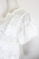 画像3: PINK HOUSE / あじさい柄レースフリル使いブラウス  白 I-26-09-25-010-LO-BL-SA-ZI (3)