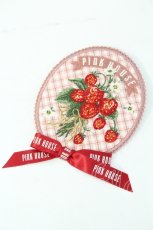 画像1: PINK HOUSE / 苺ブーケ刺繍ワッペン  ピンク I-26-09-25-108-LO-ZA-SA-ZI (1)
