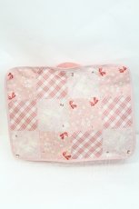 画像3: PINK HOUSE / バラ園うさぎ柄パッチワークプリントトラベルケース  ピンク I-26-09-25-113-LO-ZA-SA-ZI (3)