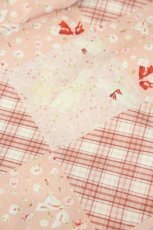 画像4: PINK HOUSE / バラ園うさぎ柄パッチワークプリントトラベルケース  ピンク I-26-09-25-113-LO-ZA-SA-ZI (4)