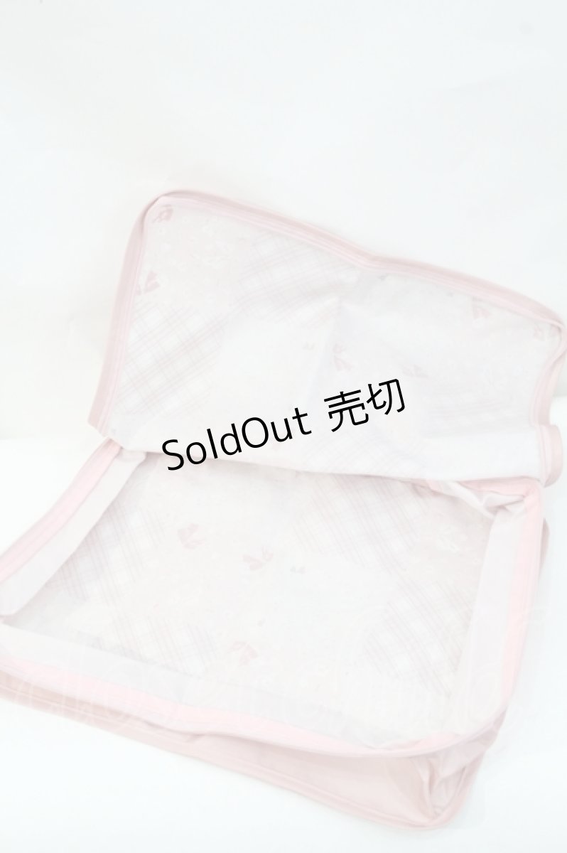 画像5: PINK HOUSE / バラ園うさぎ柄パッチワークプリントトラベルケース  ピンク I-26-09-25-113-LO-ZA-SA-ZI (5)