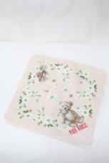 画像1: PINK HOUSE / 桜Teddyプリントタオル  ピンク I-26-09-25-118-LO-ZA-SA-ZI (1)
