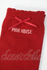 画像2: PINK HOUSE / ロゴ＆リボンソックス  赤 I-26-09-25-123-LO-ZA-SA-ZI (2)