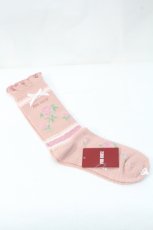 画像3: PINK HOUSE / ローズモチーフソックス  ピンク I-26-09-25-124-LO-ZA-SA-ZI (3)