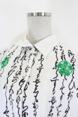 画像2: gouk / プリントオフショルシャツ  白 I-26-09-27-038-GO-BL-TE-ZI (2)