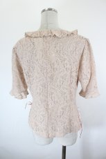 画像3: INGEBORG / レース半袖トップス  ピンク I-26-09-27-051-LO-TO-SA-ZI (3)