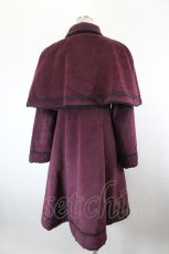 画像3: axes femme kawaii / ケープ付きナポレオンコート  ワイン I-26-09-27-060-AX-CO-TE-ZI (3)
