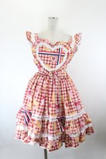 画像1: Angelic Pretty / いちごBread Bakery CafeスカートSet  赤 I-26-09-27-068-AP-SK-SA-ZI (1)