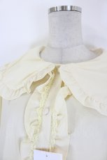 画像2: m petit by misako / AM マルエリフリルブラウス 3L 生成り I-26-09-27-008-LO-BL-SA-ZI (2)