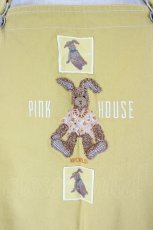 画像2: PINK HOUSE / うさぎさん刺繍&ワッペンジャンパースカート  イエロー I-26-09-27-093-LO-OP-SA-ZI (2)