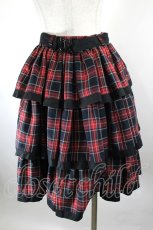 画像2: metamorphose / チェック段スカート  レッド I-26-09-27-098-ME-SK-SA-ZI (2)