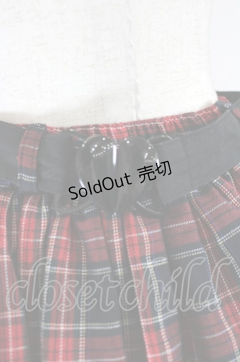 画像3: metamorphose / チェック段スカート  レッド I-26-09-27-098-ME-SK-SA-ZI (3)