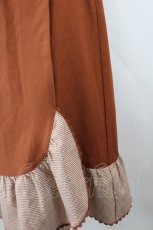 画像2: axes femme / 薔薇ベルト付きフリルスカート M ブラウン I-26-09-27-107-AX-SK-TE-ZI (2)