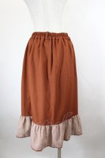 画像3: axes femme / 薔薇ベルト付きフリルスカート M ブラウン I-26-09-27-107-AX-SK-TE-ZI (3)