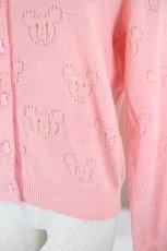 画像2: Nile Perch / くまさん透かしニットカーディガン  ピンク I-26-09-27-013-LO-TO-SA-ZI (2)