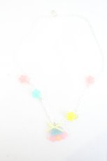画像1: Nile Perch / UFOグミ風ネックレス  ピンクＸ青Ｘ黄色Ｘ白 I-26-09-27-127-LO-AC-SA-ZI (1)