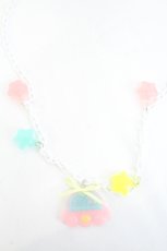 画像2: Nile Perch / UFOグミ風ネックレス  ピンクＸ青Ｘ黄色Ｘ白 I-26-09-27-127-LO-AC-SA-ZI (2)