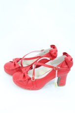 画像2: Lococo×byあしながおじさん / My Ribbon Shoes 25.5 レッド I-26-09-27-140-LO-SH-SA-ZI (2)