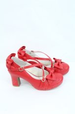 画像3: Lococo×byあしながおじさん / My Ribbon Shoes 25.5 レッド I-26-09-27-140-LO-SH-SA-ZI (3)