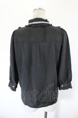 画像3: axes femme / クラシカル刺繍七分袖ブラウス M 黒 I-26-09-27-028-AX-BL-TE-ZI (3)