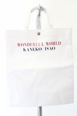 画像1: WONDERFUL WORLD / ロゴレザートート  白 I-26-09-29-045-LO-BG-SA-ZI (1)