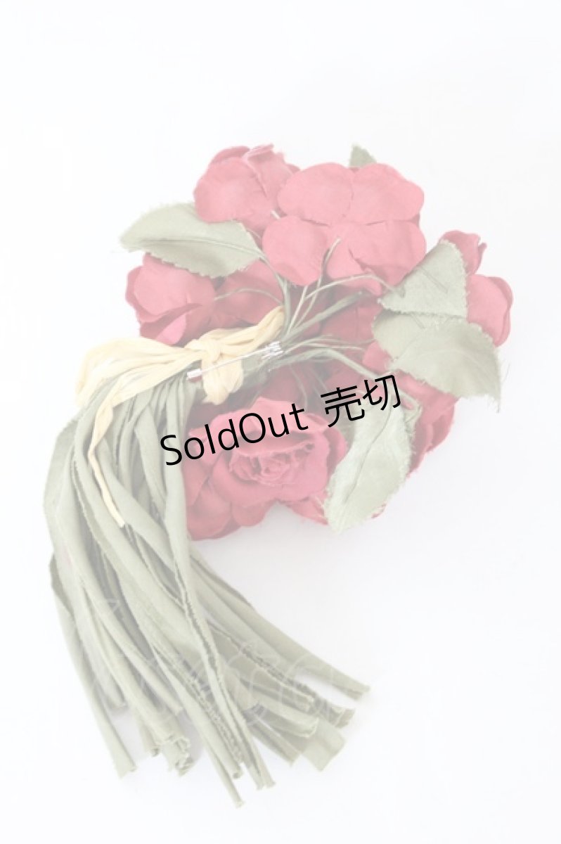 画像2: INGEBORG / 薔薇ブーケコサージュ  赤Ｘ緑 I-26-09-29-093-LO-AC-SA-ZI (2)