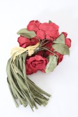 画像2: INGEBORG / 薔薇ブーケコサージュ  赤Ｘ緑 I-26-09-29-093-LO-AC-SA-ZI (2)