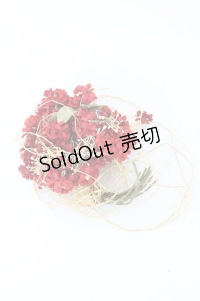 PINK HOUSE / 赤フラワーブーケコサージュ 赤X緑 I-26-09-29-102-LO