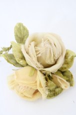画像2: PINK HOUSE / 薔薇ブーケコサージュ  ピンクＸ緑 I-26-09-29-104-LO-ZA-SA-ZI (2)