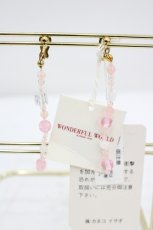 画像1: WONDERFUL WORLD / ビーズたらしイヤリング  ピンククリア I-26-09-29-109-LO-AC-SA-ZI (1)