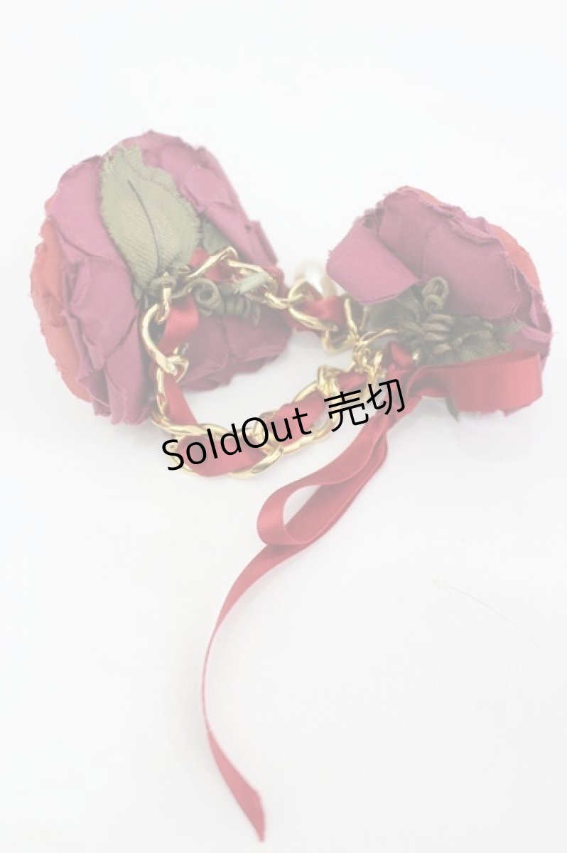 画像2: WONDERFUL WORLD / 薔薇チェーンモチーフブレスレット   I-26-09-29-134-LO-AC-SA-ZI (2)