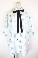 画像1: MILKBOY / TATTOO SHIRTS  サックス I-26-10-01-038-MB-BL-SA-ZI (1)