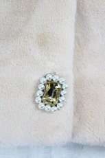 画像3: Maison de FLEUR Petite Robe / ビジューボタンファーコート  ピンク I-26-10-01-048-LO-JA-SA-ZI (3)
