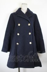 画像1: Maison de FLEUR / ダブルボタンコート  黒Ｘゴールド I-26-10-01-050-LO-CO-SA-ZI (1)