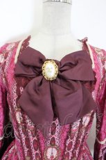 画像3: Angelic Pretty / カメオウィンドウドレス  ワイン I-26-10-01-065-AP-OP-SA-ZI (3)