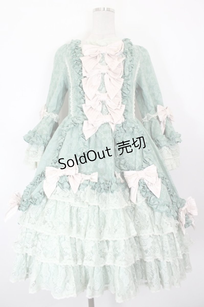画像1: Angelic Pretty / ポンパドゥールドレス  ミント I-26-10-01-066-AP-OP-SA-ZI (1)