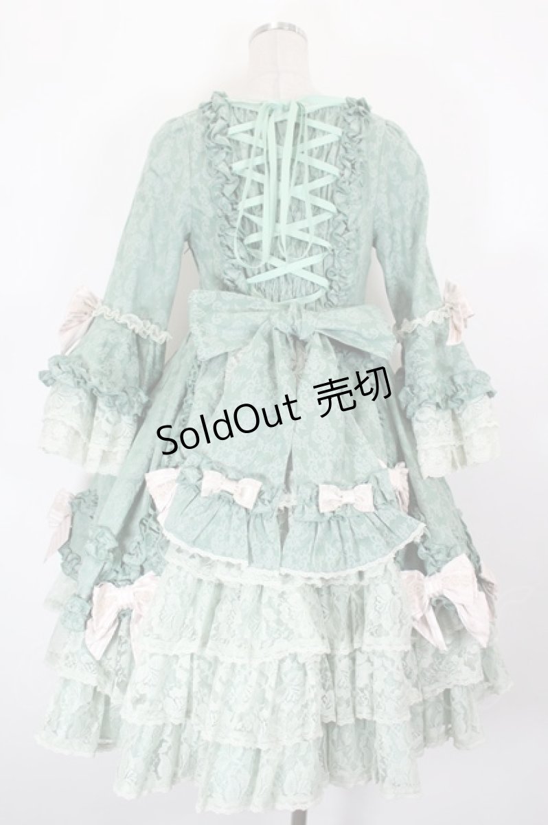 画像2: Angelic Pretty / ポンパドゥールドレス  ミント I-26-10-01-066-AP-OP-SA-ZI (2)
