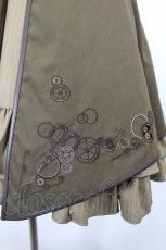 画像3: Amavel / Steampunk Gearレイヤードスカート F カーキ I-26-10-01-074-CA-SK-TE-ZI (3)