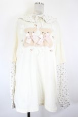 画像1: Ank Rouge / ローズリボンくまちゃんロンT  アイボリー I-26-10-01-093-CA-OP-SA-ZI (1)