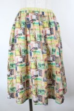 画像1: Franche Lippee / 絵本プリントスカート M アイボリー×グリーン I-26-10-01-098-LO-SK-TE-ZI (1)
