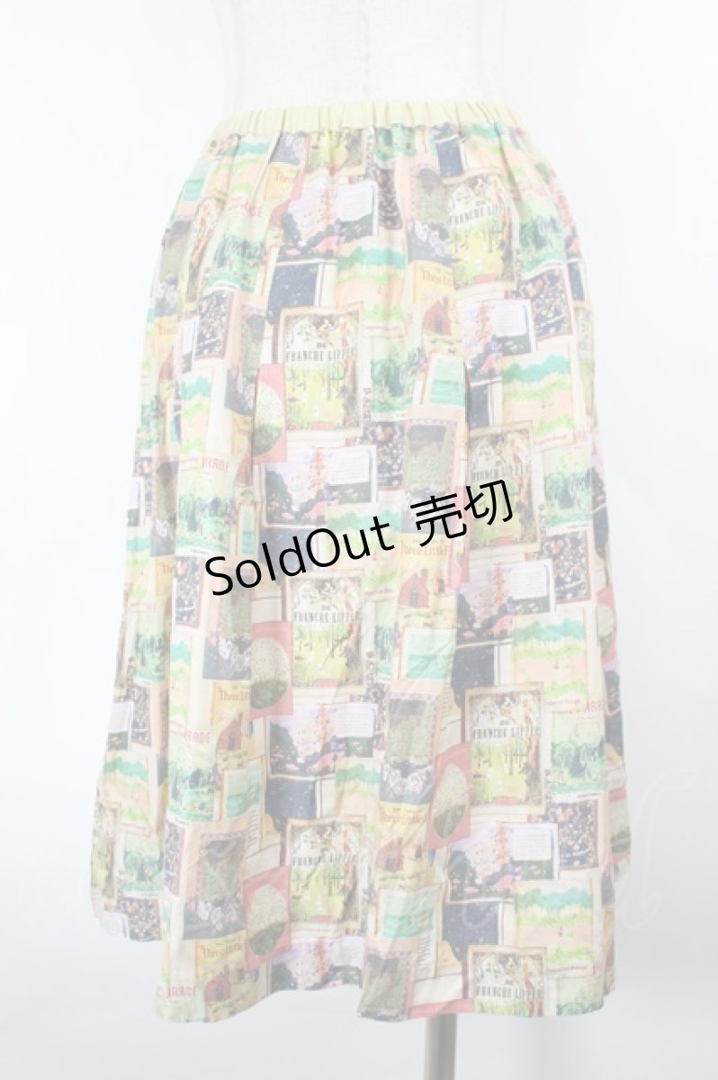 画像2: Franche Lippee / 絵本プリントスカート M アイボリー×グリーン I-26-10-01-098-LO-SK-TE-ZI (2)