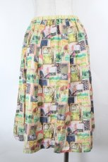 画像2: Franche Lippee / 絵本プリントスカート M アイボリー×グリーン I-26-10-01-098-LO-SK-TE-ZI (2)