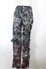 画像1: SEX POT ReVeNGe / CUSTOM VICIOUS MURDER PUNKISH ZIP パンツ M 黒×赤チェック I-26-10-01-101-SP-PA-TE-ZI (1)