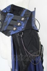 画像3: OZZ ANGELO / Garden of Fallen Angel コルセットスカート  黒×ブルー I-26-10-01-103-OO-SK-TE-ZI (3)