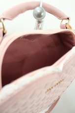 画像3: PINK HOUSE / ハート型ベロアバッグ  ピンクＸ白 I-26-10-01-113-LO-BG-SA-ZI (3)