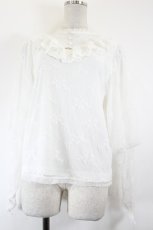 画像1: Eri Aino's collaboration / TT*AINパフSレースPO　マノンローズ　プルオーバー M 白 I-26-10-03-004-LO-TO-TE-ZI (1)