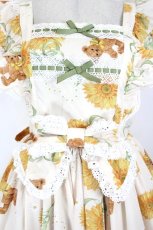 画像2: Chalmiere / サニーサイドジャンパースカート M 生成り I-26-10-03-055-AX-OP-TE-ZI (2)