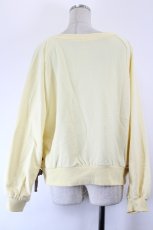 画像2: axes femme / レースアップ刺繍トレーナー  イエロー I-26-10-03-006-AX-TO-SA-ZI (2)